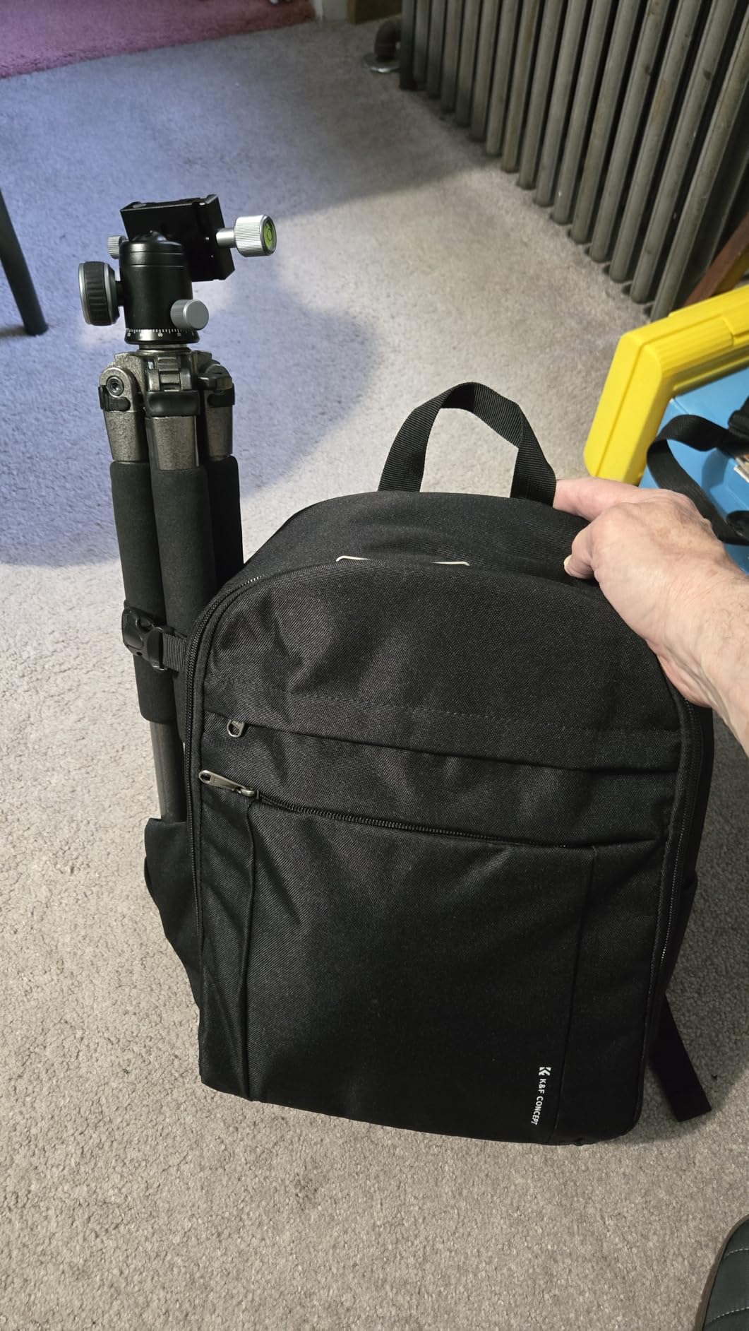 K&F CONCEPT Camera Backpack, Lightweight Camera Bag with Tripod Holder customer photo 1
