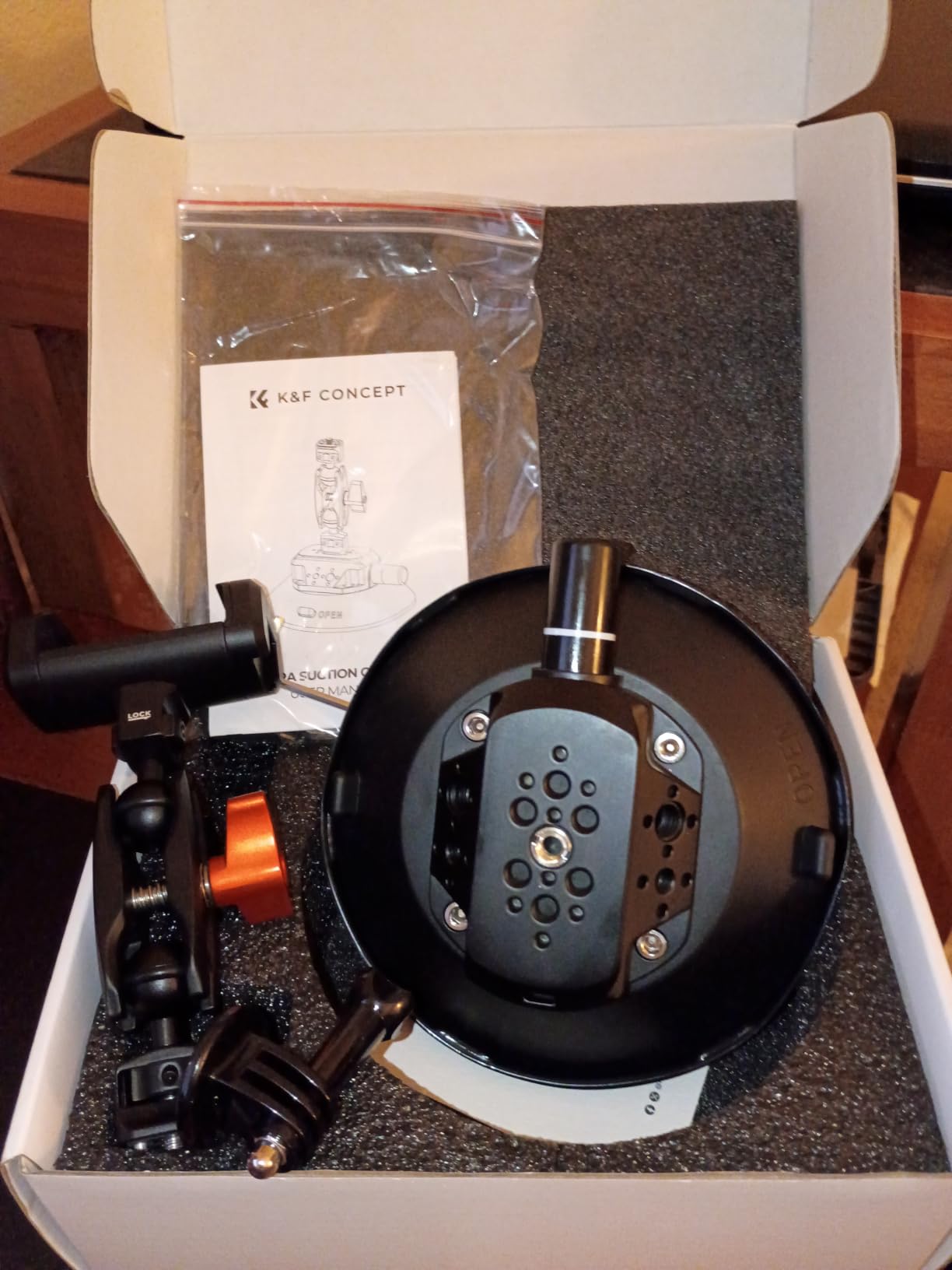 K&F CONCEPT Triple Suction Cup Car Mount for Camera, Heavy Duty 3-in-1 Kit customer photo 1