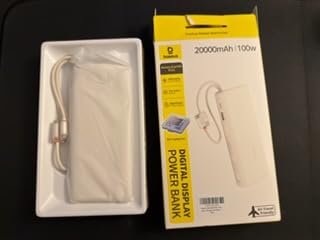 Baseus 100W Power Bank 20000mAh, Portable Laptop Charger with Built-in USB-C Dual Cables, Travel Essential PD QC Fast Charging for MacBook, iPad, iPhone 17/16, Samsung, Steam Deck, TSA-Approved customer photo 2