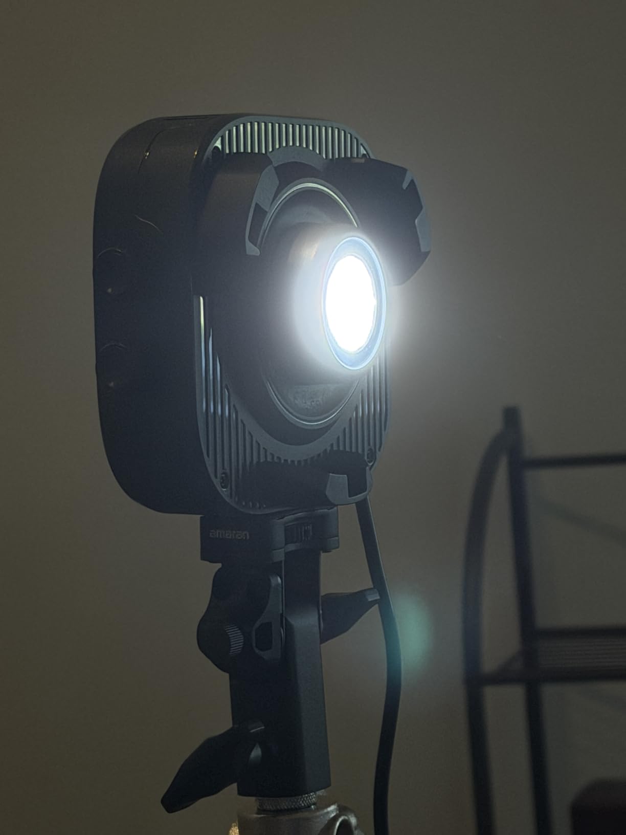Amaran Halo 60X COB Led Video Light 60W Bi-Color 2700k-6500k,Bowens Mount | Silent Photography Lighting,3270lux@1m,Ultra-Compact Travel Light,USB-C PD Power,App/NFC Control,for YouTube TikTok Studio customer photo 1
