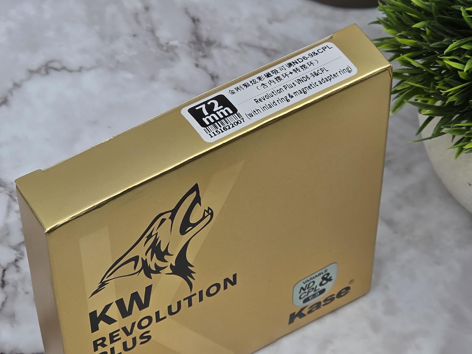Kase KW Revolution Plus Magnetic Vari ND/CPL 6 to 9 Stop Combo Shockproof Variable ND64 to ND500 Neutral Density Filter Low Reflection Optical Glass (77mm) customer photo 1