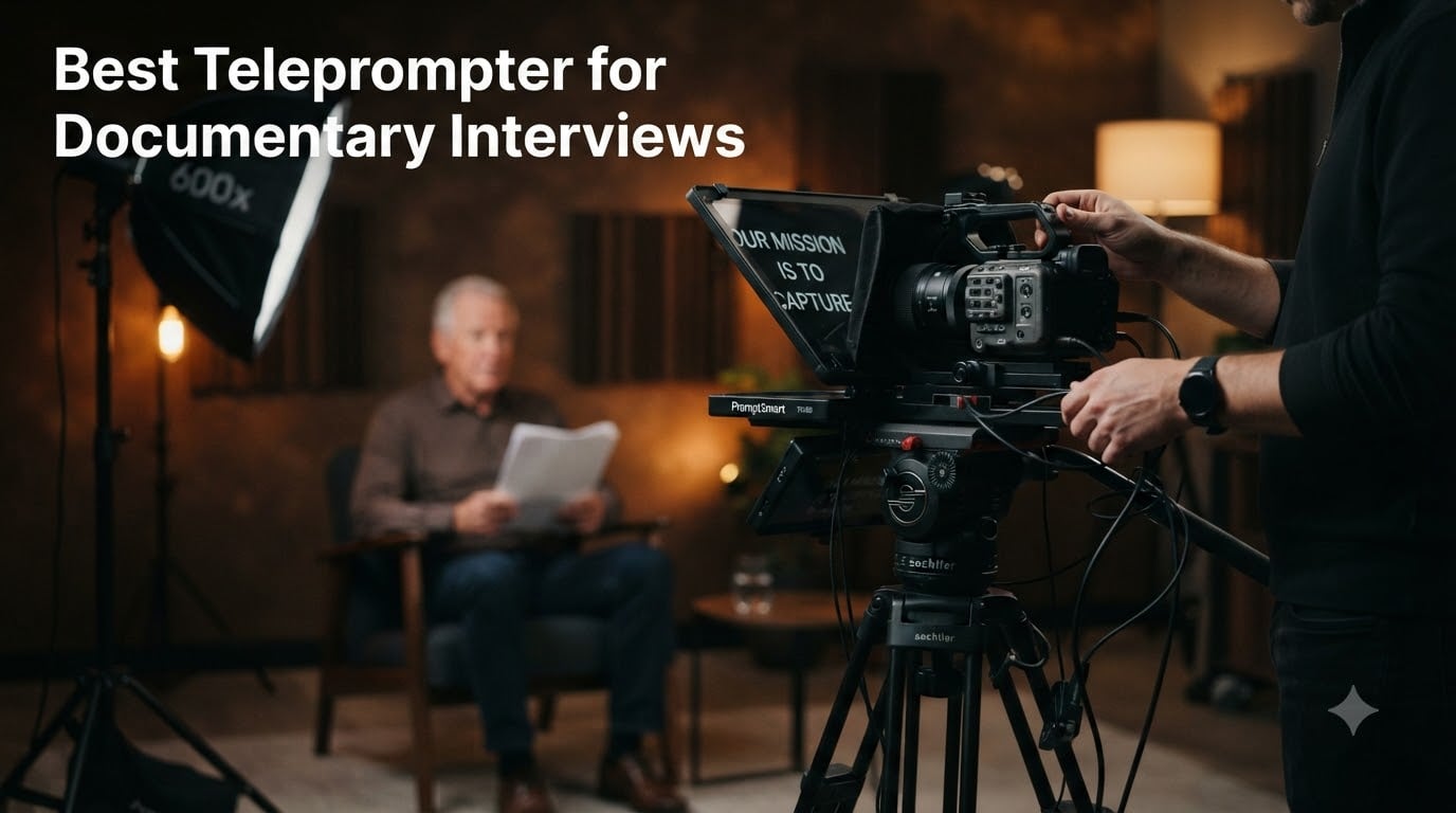 Best Teleprompter for Documentary Interviews