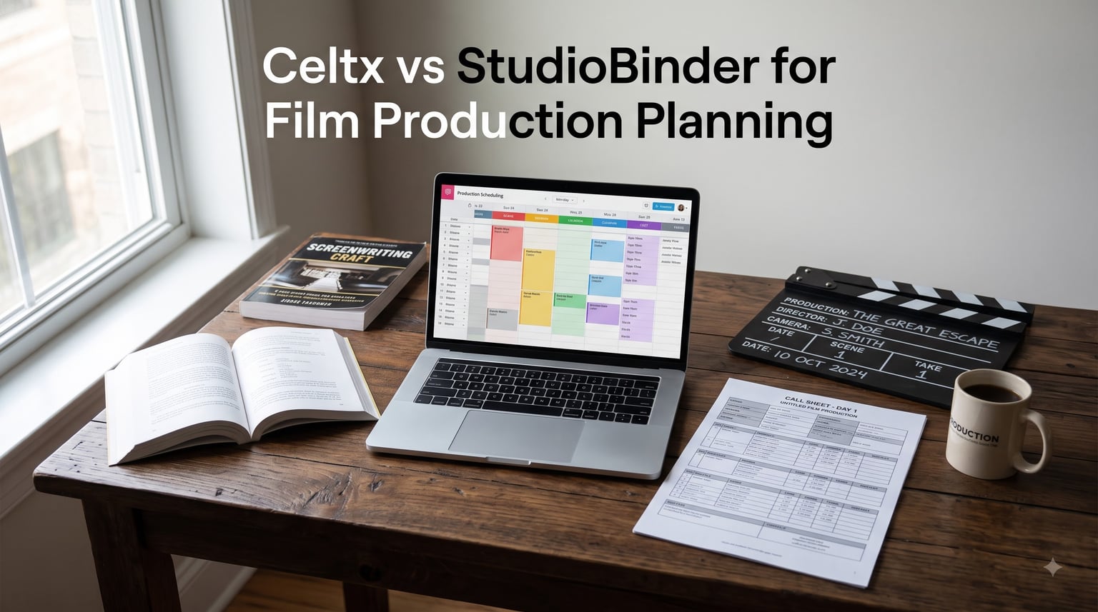 Celtx vs StudioBinder for Film Production Planning