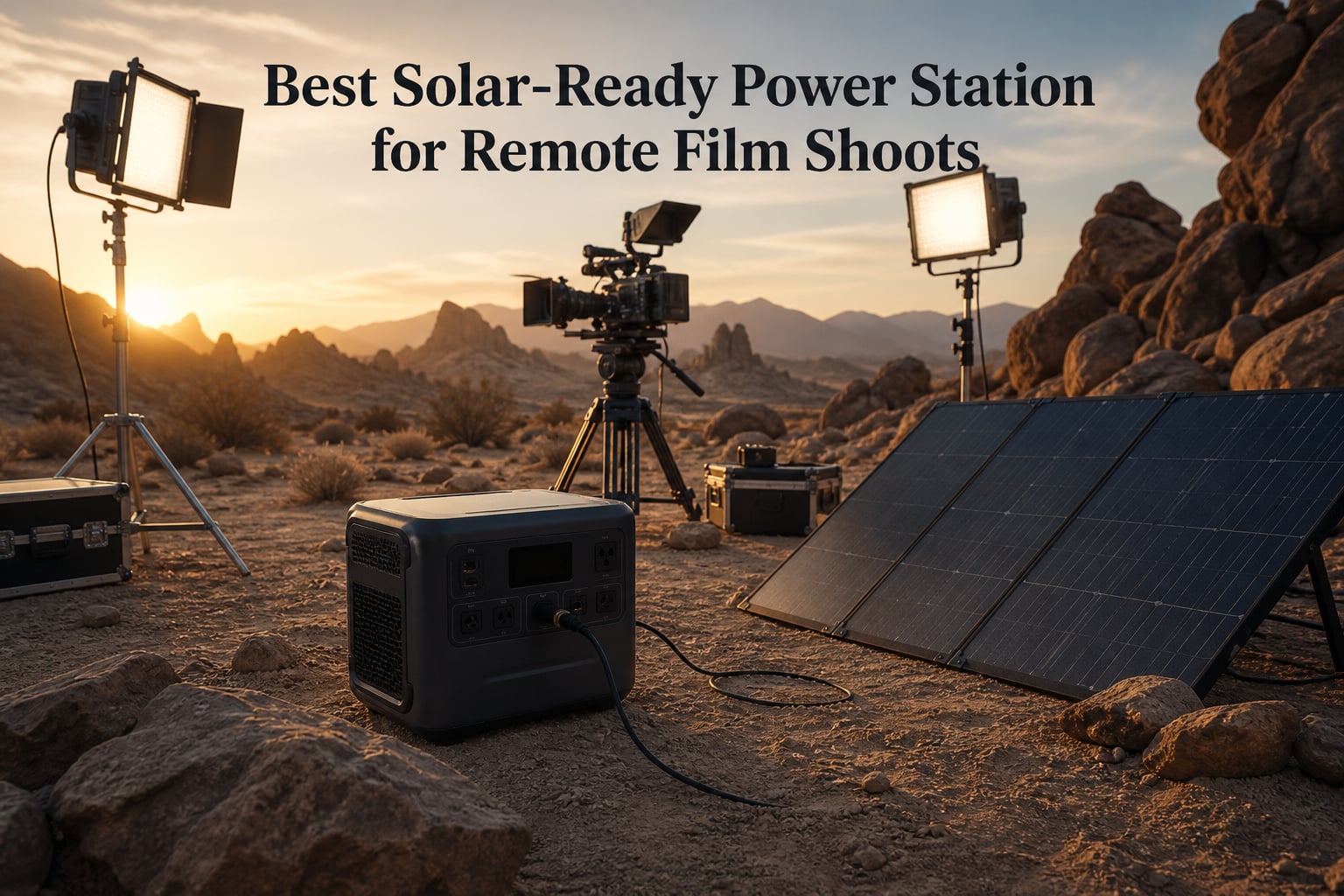 Best Solar-Ready Power Station for Remote Film Shoots