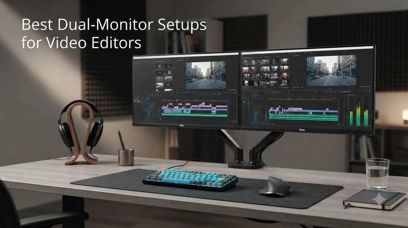 Best Dual-Monitor Setups for Video Editors
