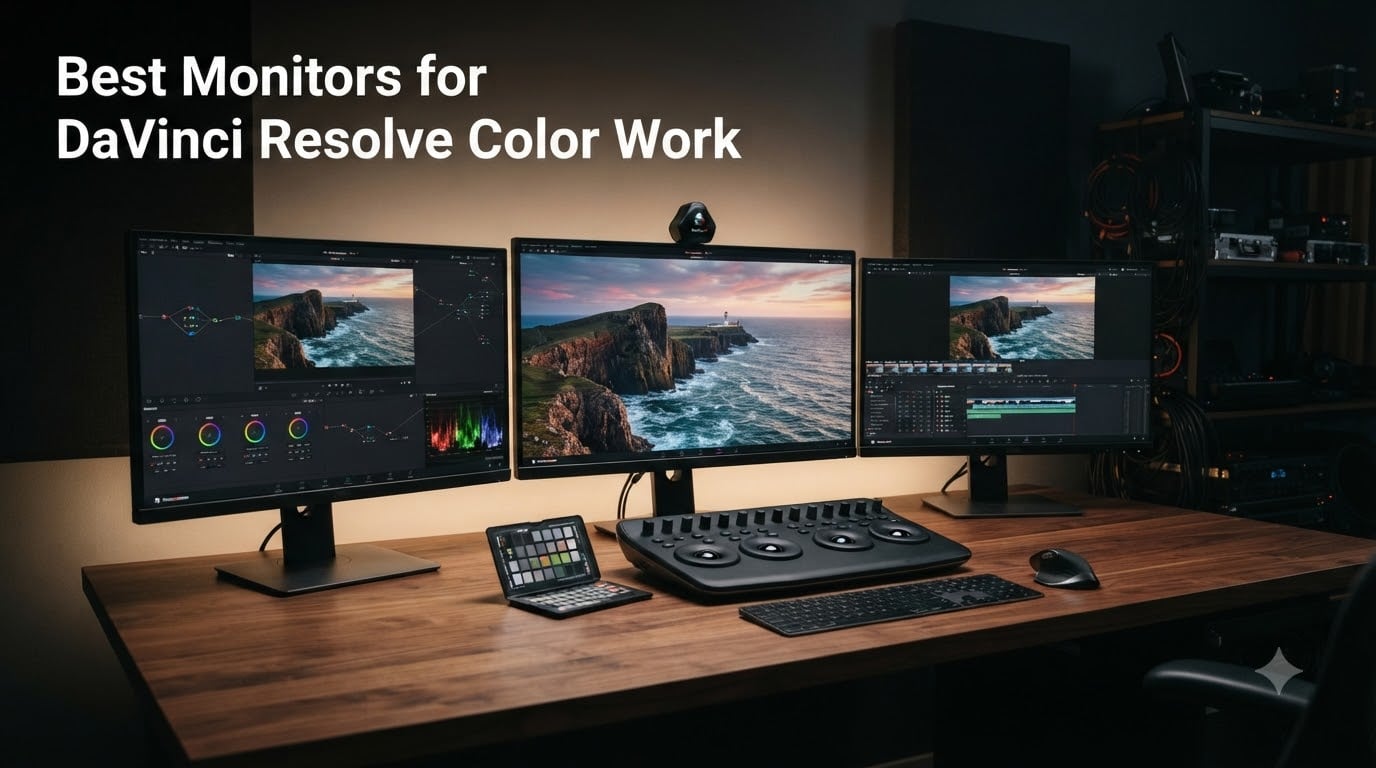 Best Monitors for DaVinci Resolve Color Work