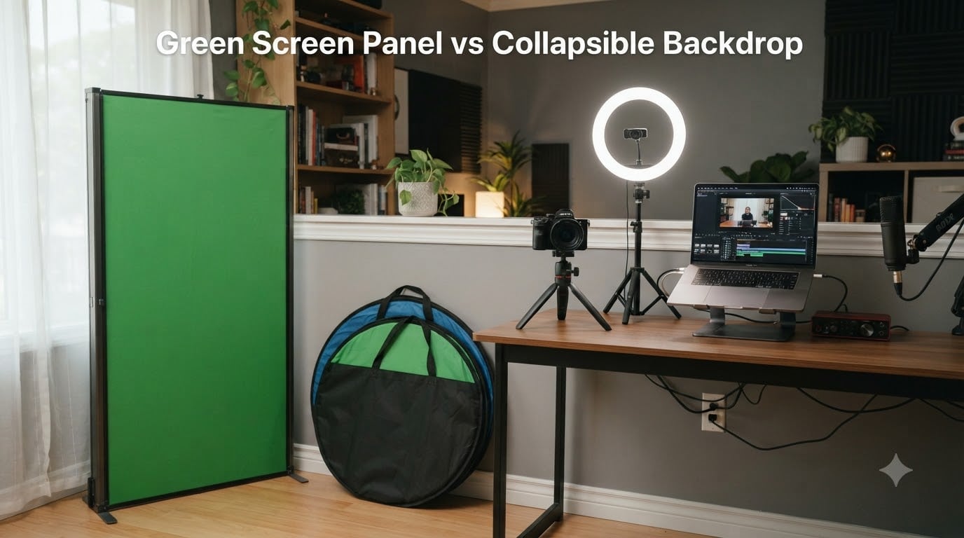 Elgato Green Screen vs NEEWER Collapsible Backdrop