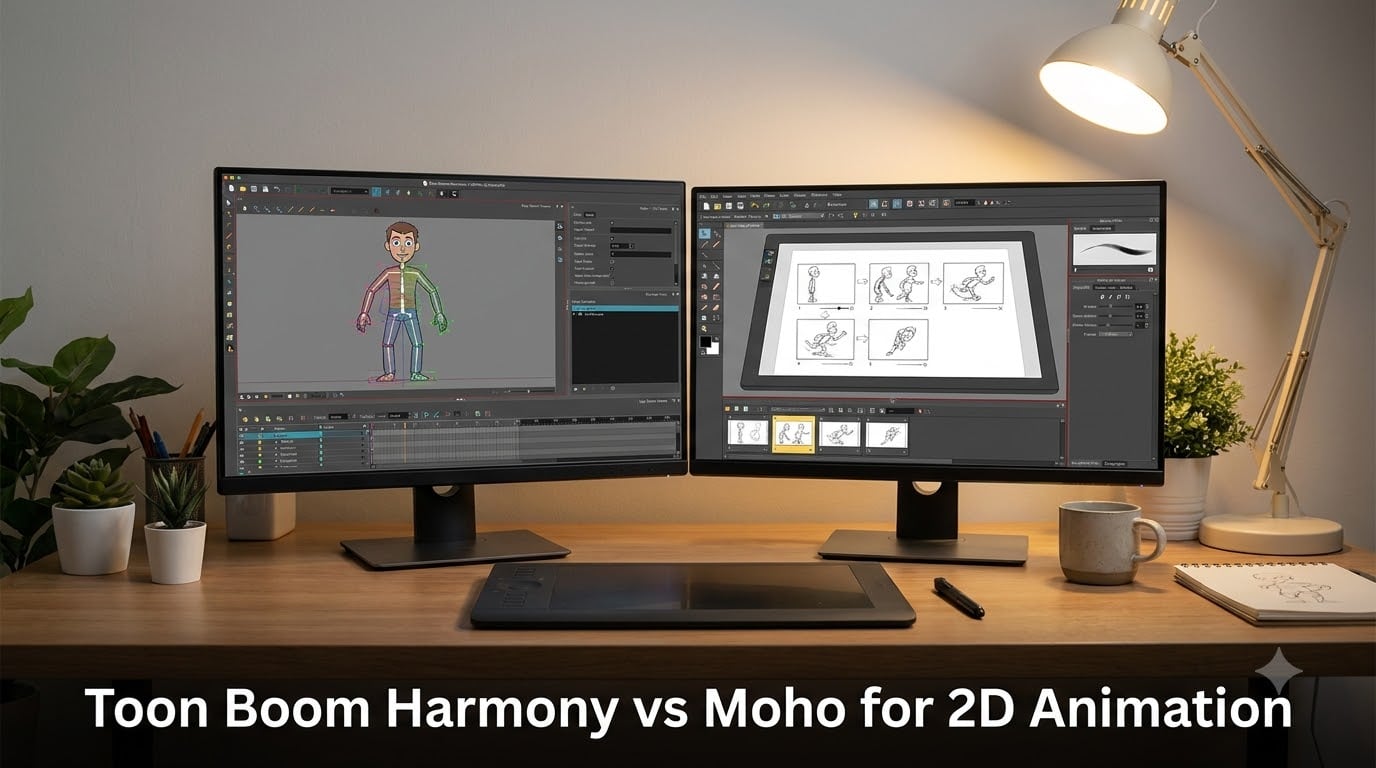 Toon Boom Harmony vs Moho for 2D Animation