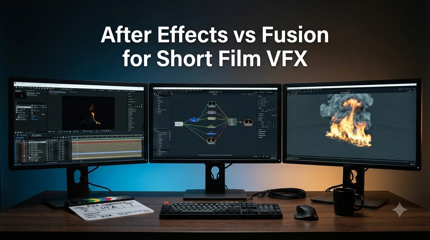After Effects vs Fusion for Short Film VFX