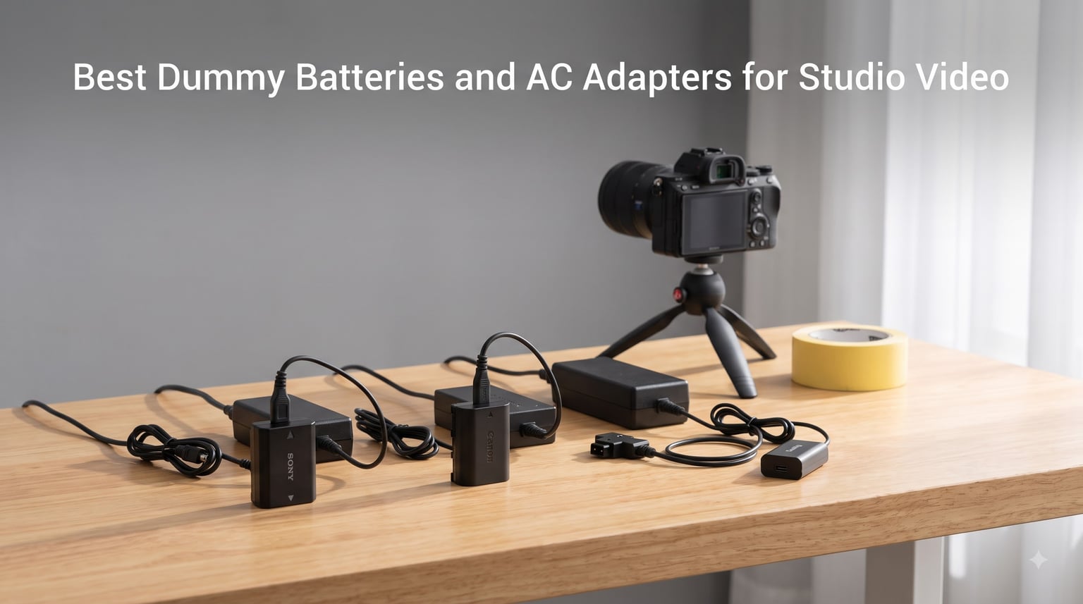 Best Dummy Batteries and AC Adapters for Studio Video
