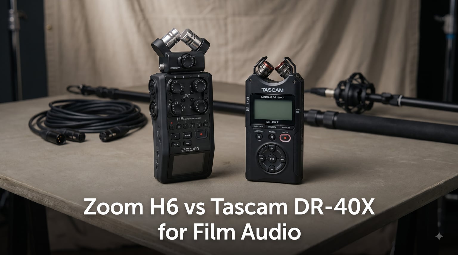 Zoom H6 vs Tascam DR-40X for Film Audio