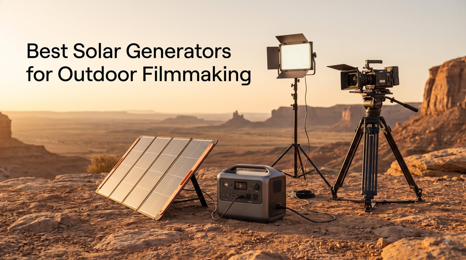 Best Solar Generators for Outdoor Filmmaking