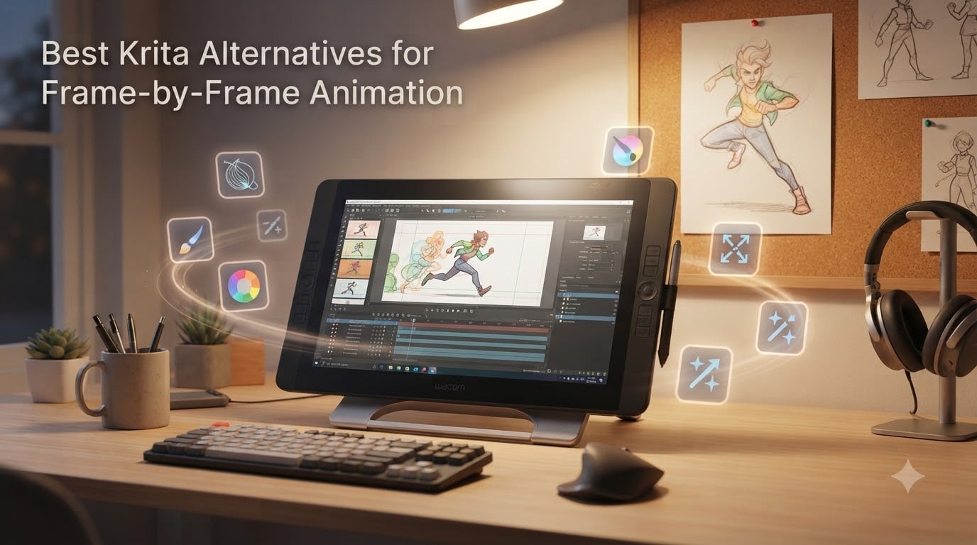 Best Krita Alternatives for Frame-by-Frame Animation