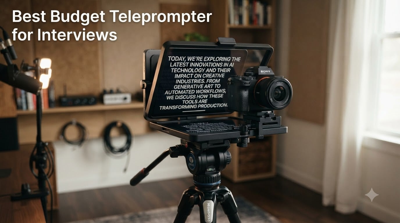 Best Budget Teleprompter for Interviews