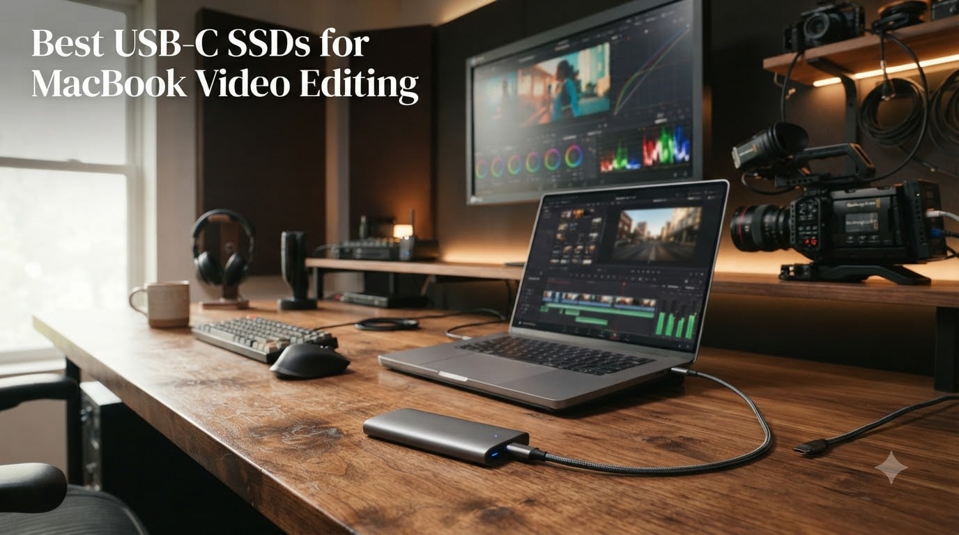 Best USB-C SSDs for MacBook Video Editing