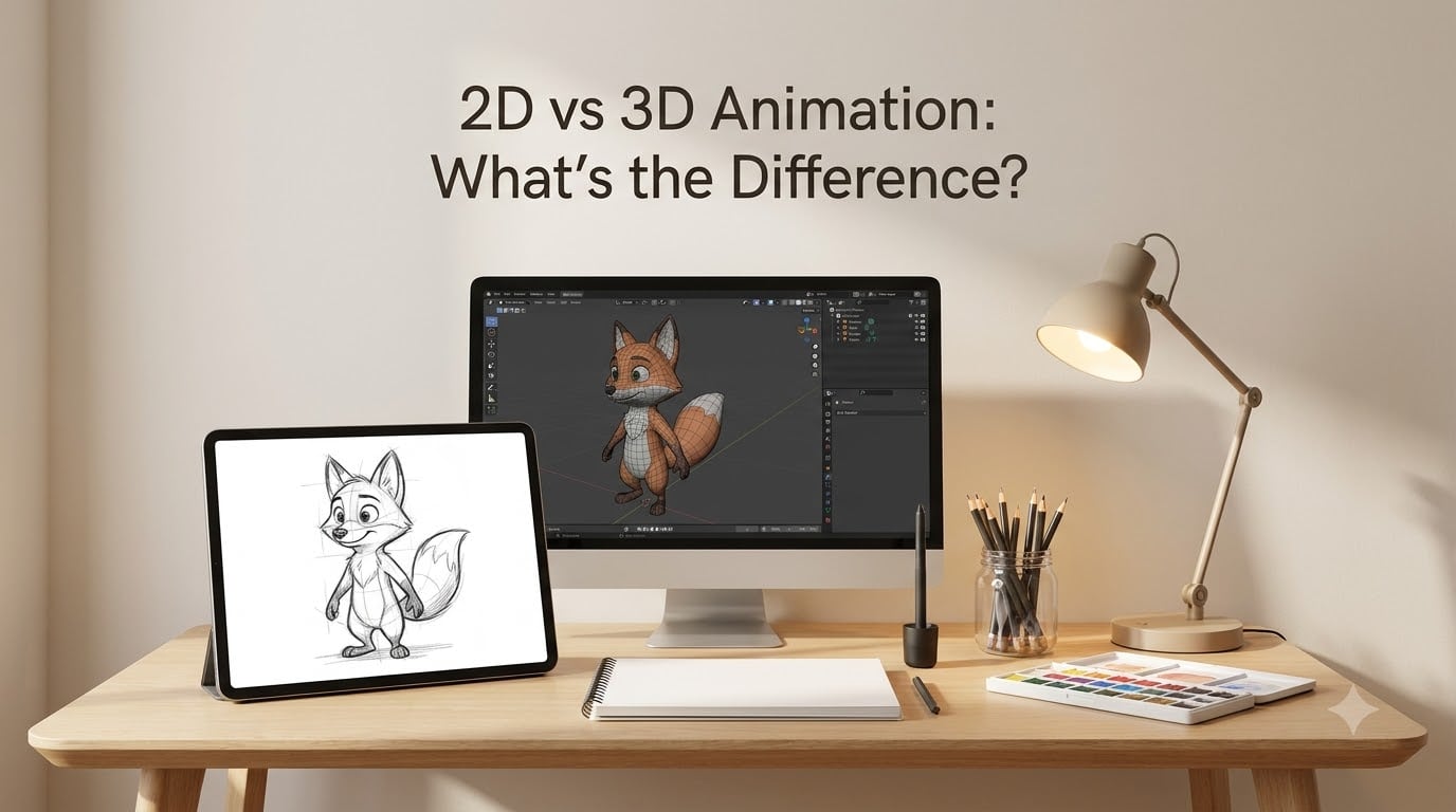 2D vs 3D Animation: What's the Difference?