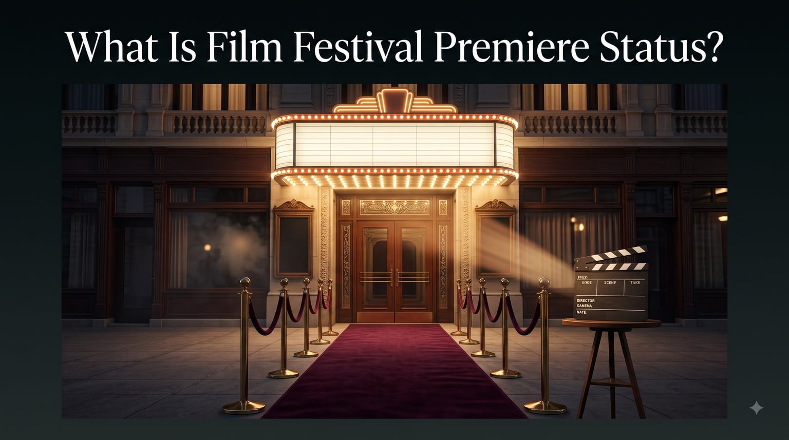 What Is Film Festival Premiere Status?