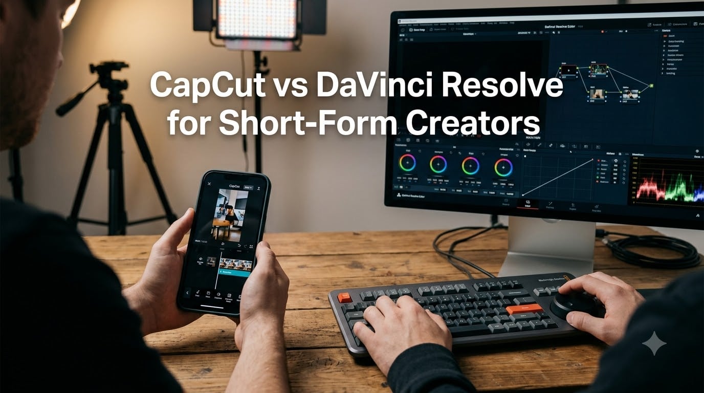 CapCut vs DaVinci Resolve for Short-Form Creators