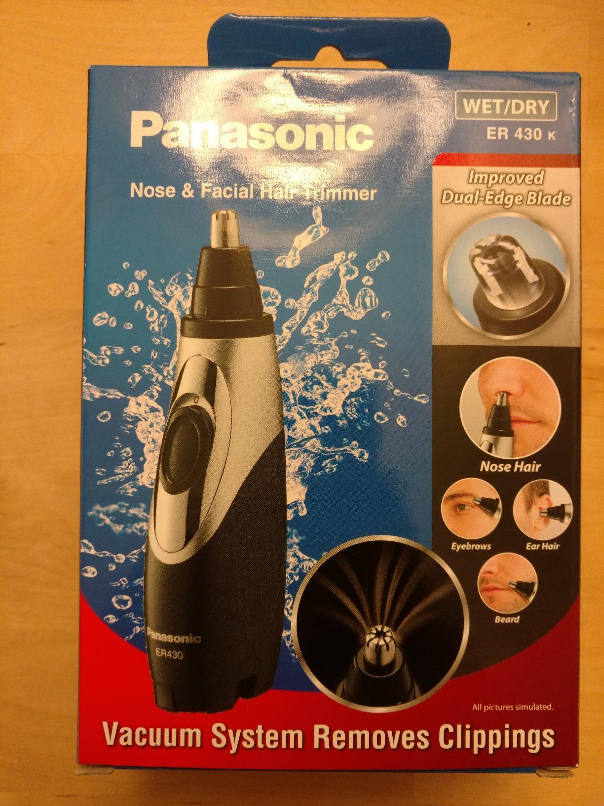 Panasonic ER430K Nose, Ear and Facial Hair Trimmer Wet/Dry with Vacuum Cleaning System customer photo 1