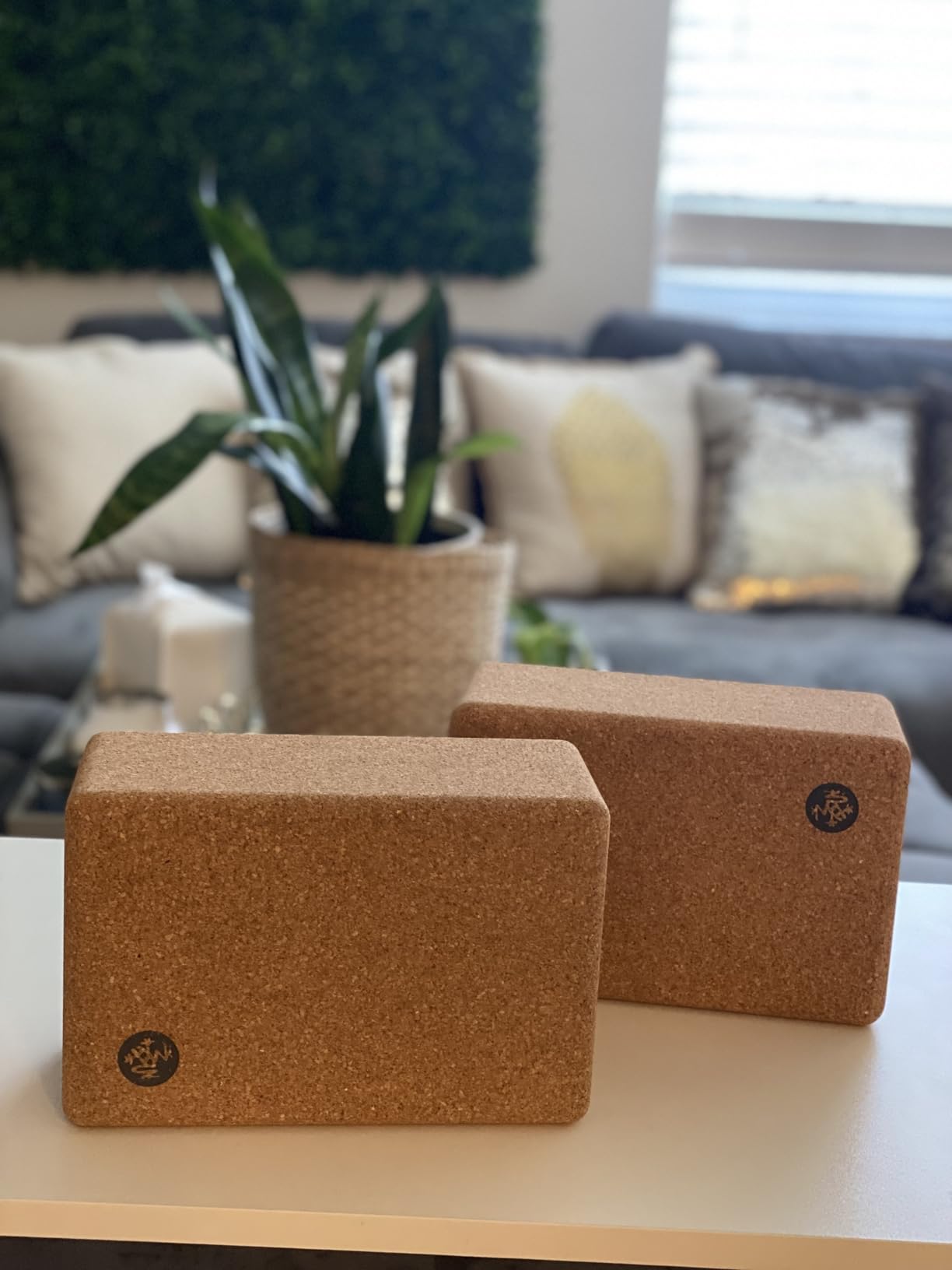 Manduka Yoga Block - Fine-Grain Block, Yoga Equipment, Home Gym Accessory, Pilates Tool, Lightweight for Travel, Extra Firm Workout Accessory with Comfortable Edges customer photo 2