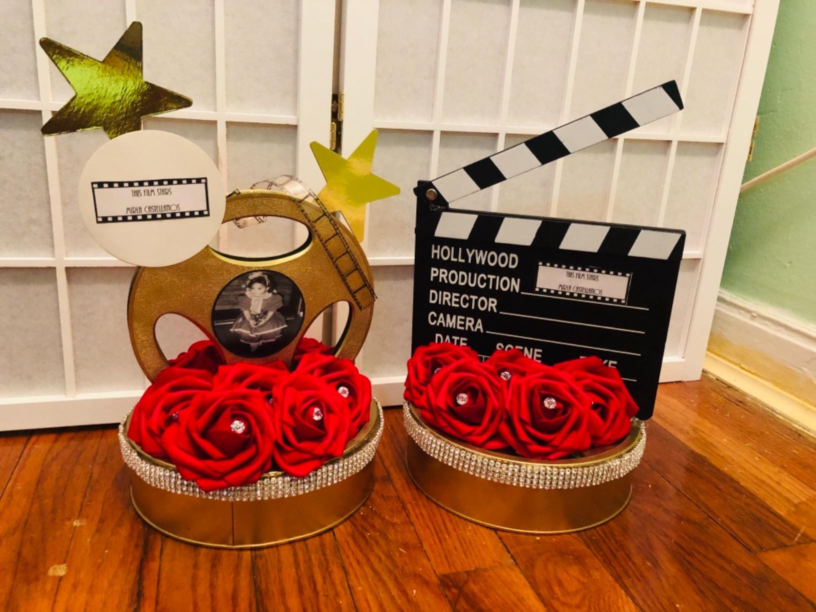 Premium Wooden Hollywood Director's Clapboard with Black & White Finish - 7