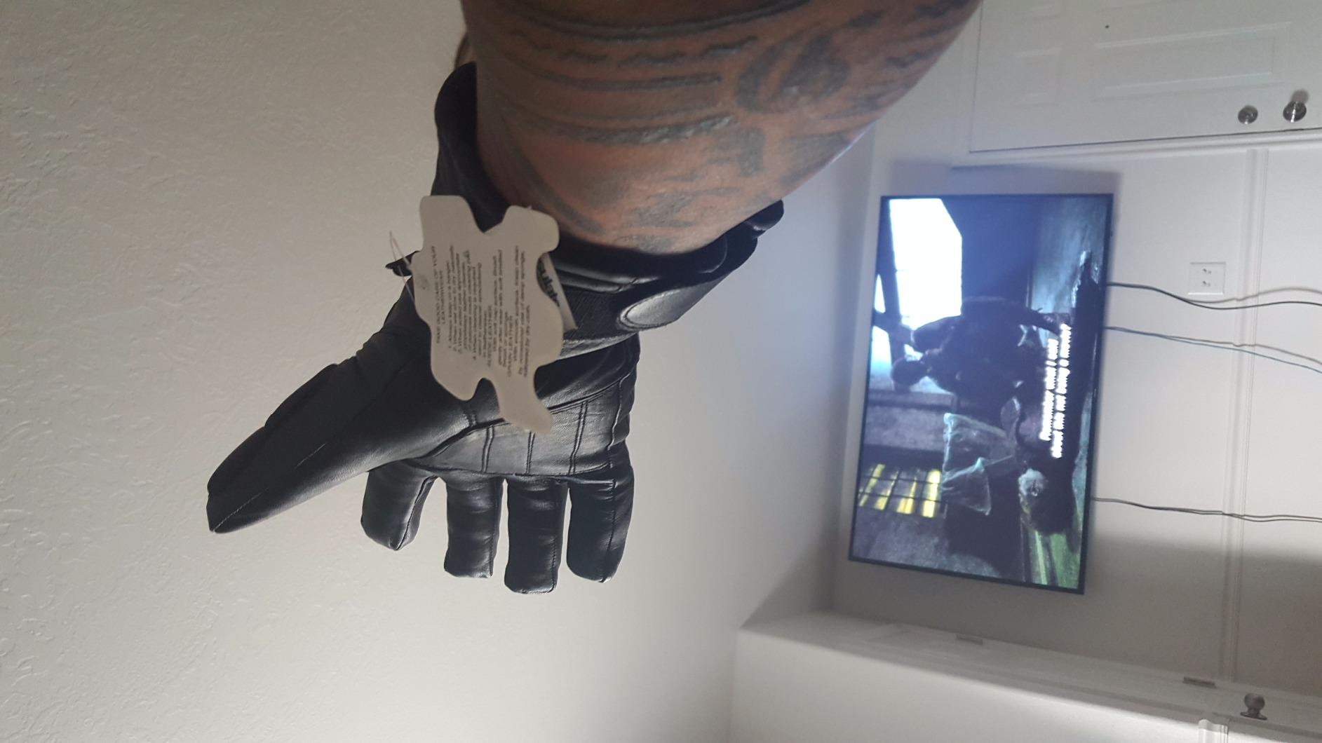 Touring Winter Motorcycle Gloves, 100% Natural Sheep Leather Warm Gauntlet customer photo 1