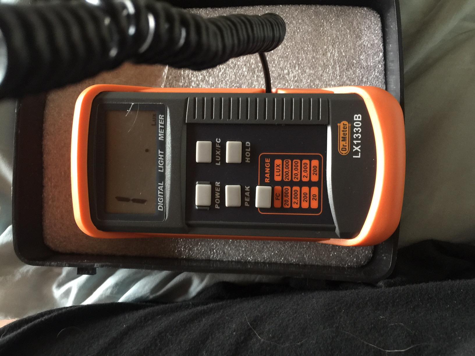 Dr.meter Digital Illuminance Light Meter 0-200,000 Lux Range Lux Meter customer photo 2