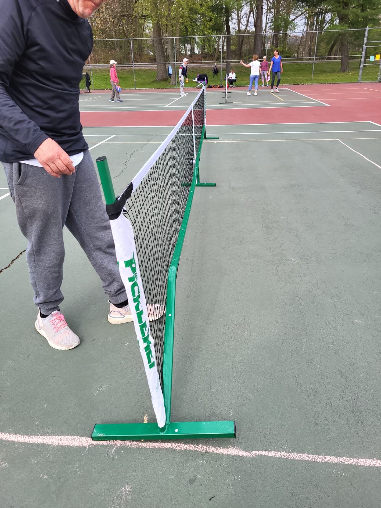 Picklenet - Portable Pickleball Net Official Size | Bag Included | Easy and Fast Assembly | Indoor & Outdoor Use | Heavy Duty Powder-Coated Steel | No-Twist Guarantee | Patented Design | 1 Yr Warranty customer photo 1