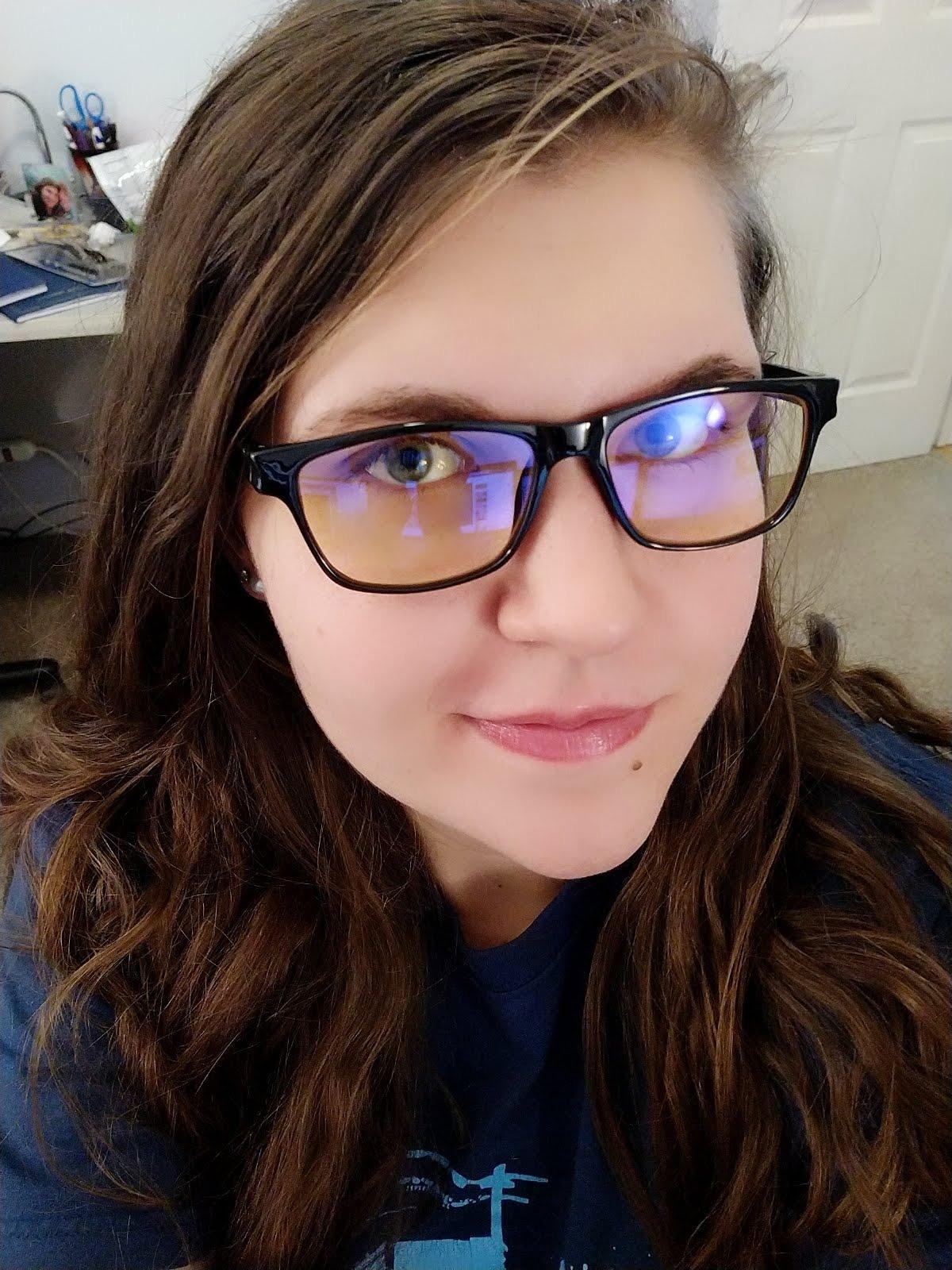Gamma Ray Computer Blue Light Blocking Gaming Glasses w/Amber Tint and Anti Glare UV Digital Eyestrain customer photo 1