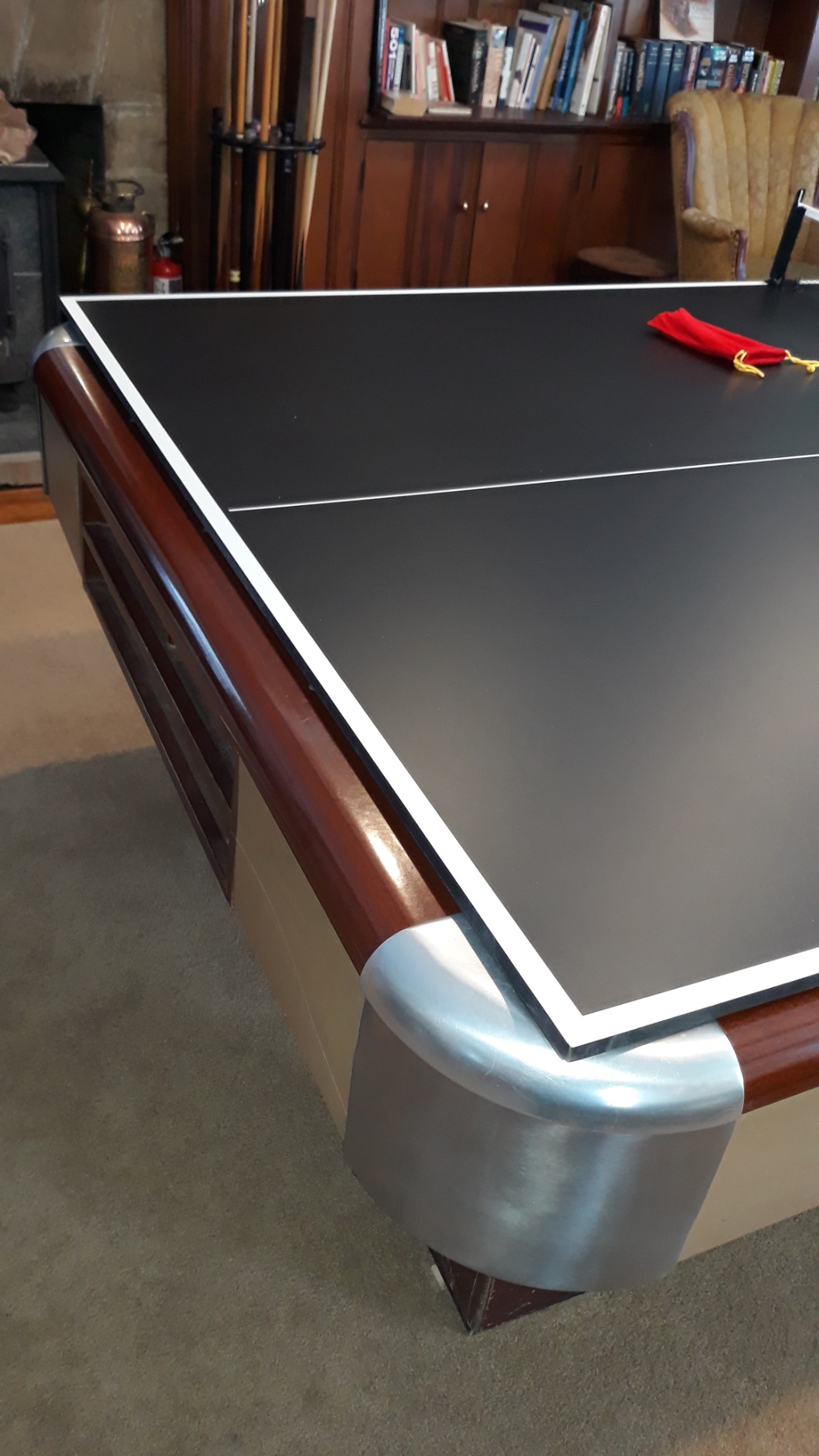 JOOLA Ping Pong Conversion Top with Net Set for Billiard and Pool Tables - Regulation Top Converts Billiards into Ping Pong Table - Includes Foam Padding for Protection - Steel Frame Option customer photo 2