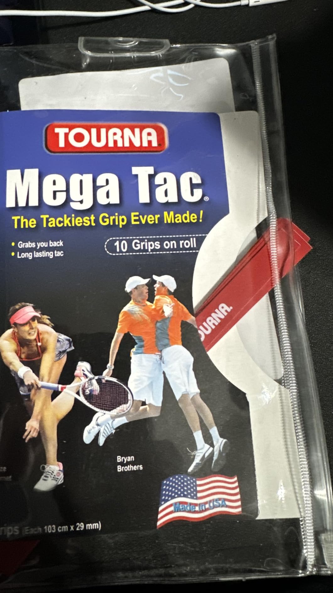 Tourna Mega Tac Extra Tacky Overgrip, 10-Pack customer photo 1