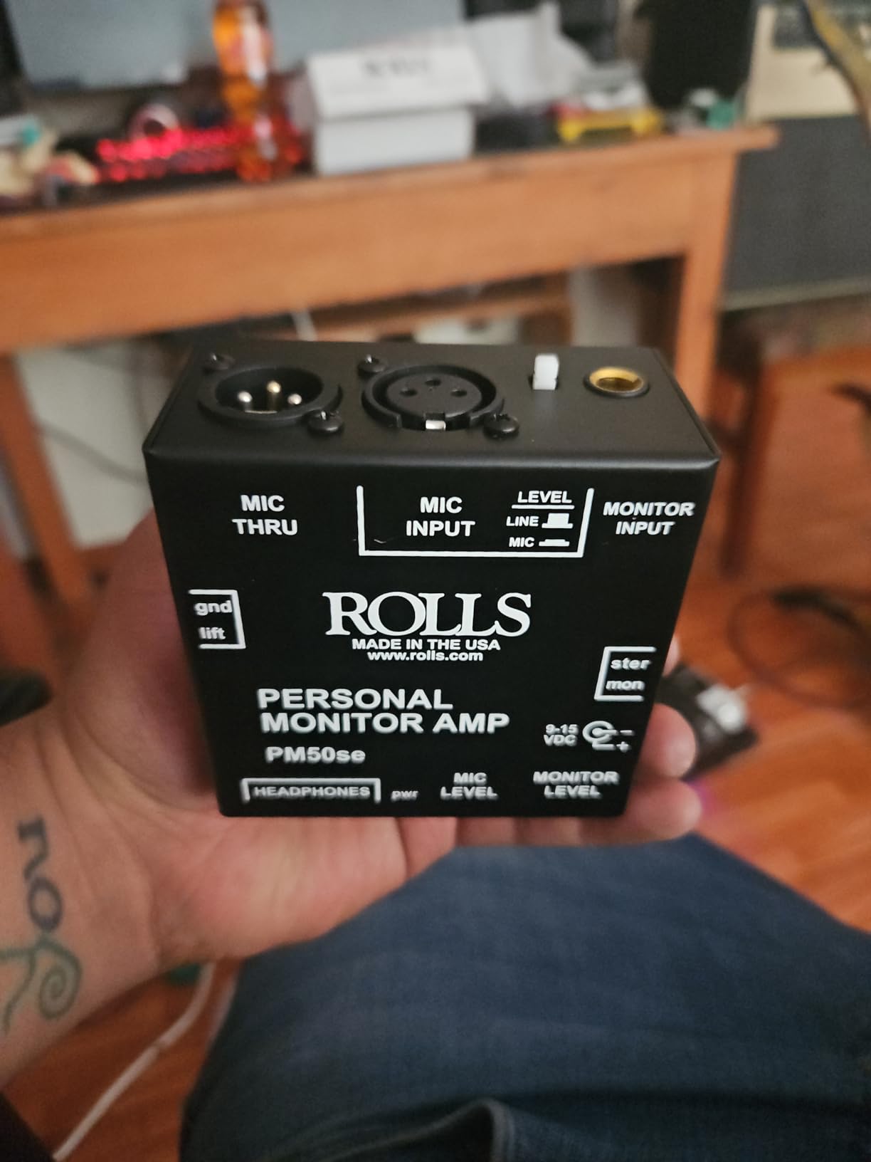 Rolls PM50s Personal Monitor Amplifier , Black customer photo 1