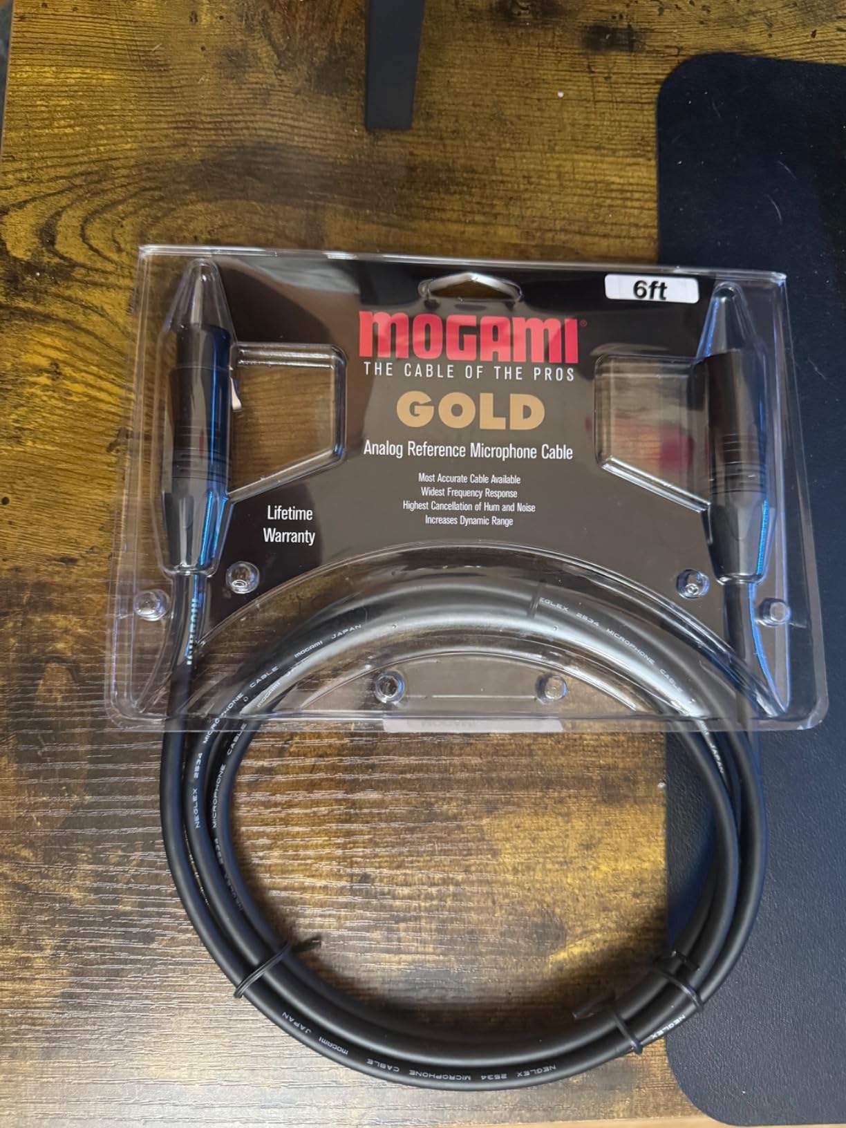 Mogami Gold Studio 10 XLR to XLR Quad Conductor Patch Cable 10 feet with Gold Contacts, XLRM-XLRF Connectors, Pro Audio Noise-Free customer photo 1