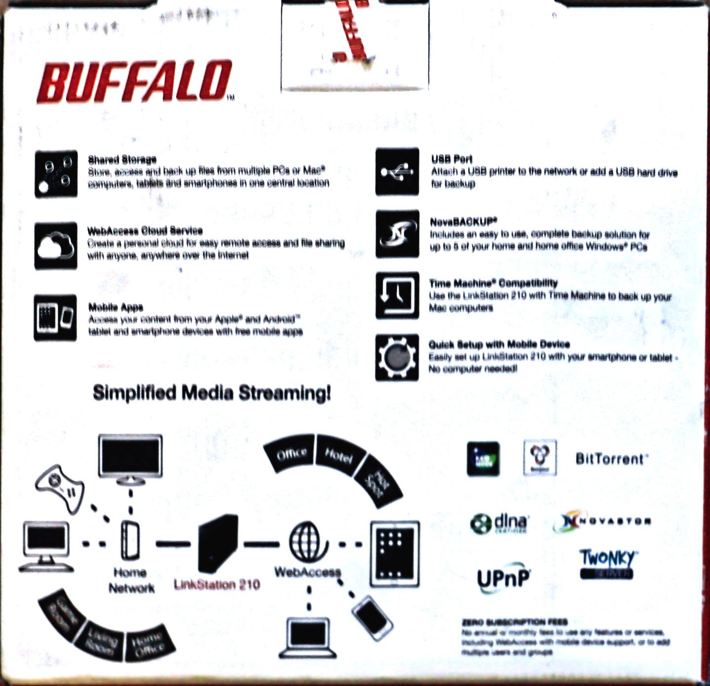 BUFFALO LinkStation 210 4TB 1-Bay NAS Network Attached Storage with HDD Hard Drives Included NAS Storage that Works as Home Cloud or Network Storage Device for Home customer photo 1