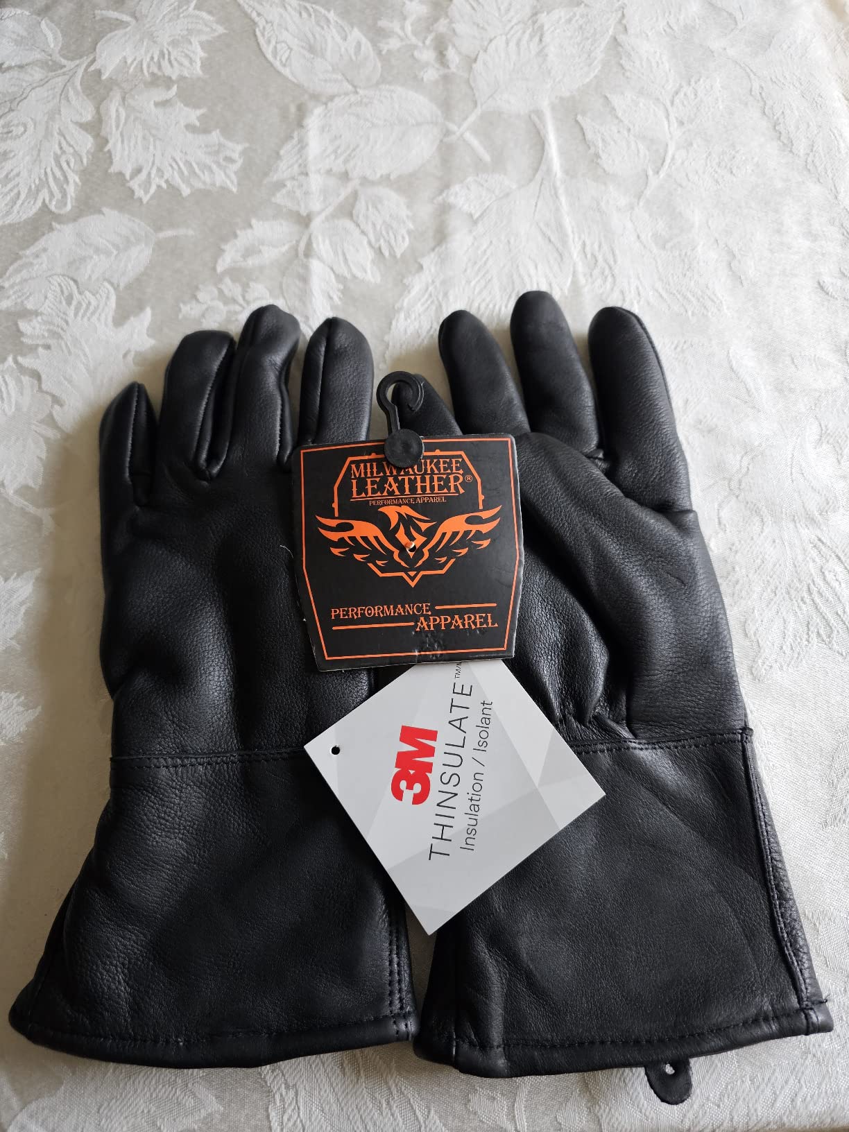 Milwaukee Leather Men's USA Northern Deerskin Leather Thermal Gauntlet Gloves customer photo 1