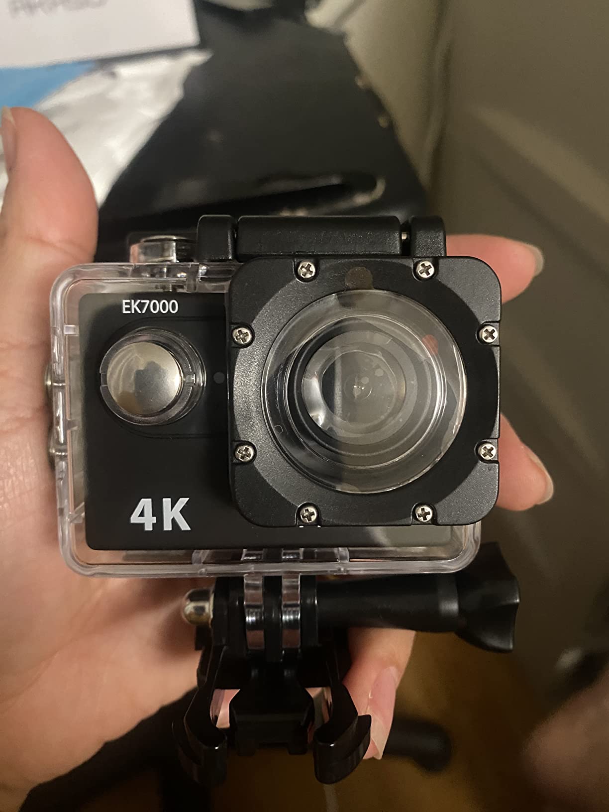 Waterproof Camera Case Compatible with AKASO EK7000 Action Cam customer photo 2