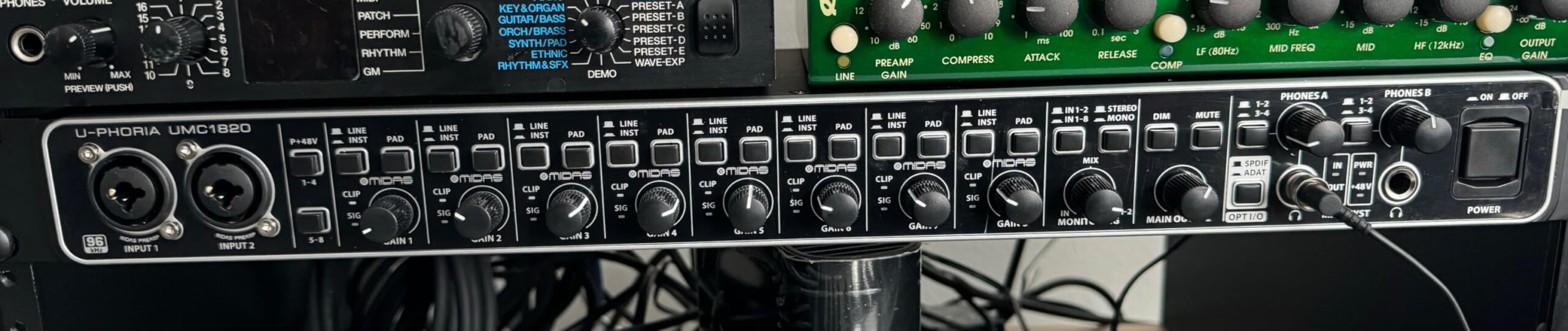 Behringer UMC1820 Audiophile 18x20 USB Audio/MIDI Interface with Midas Mic Preamplifiers and ADAT I/O | For Recording Microphones and Instruments customer photo 1