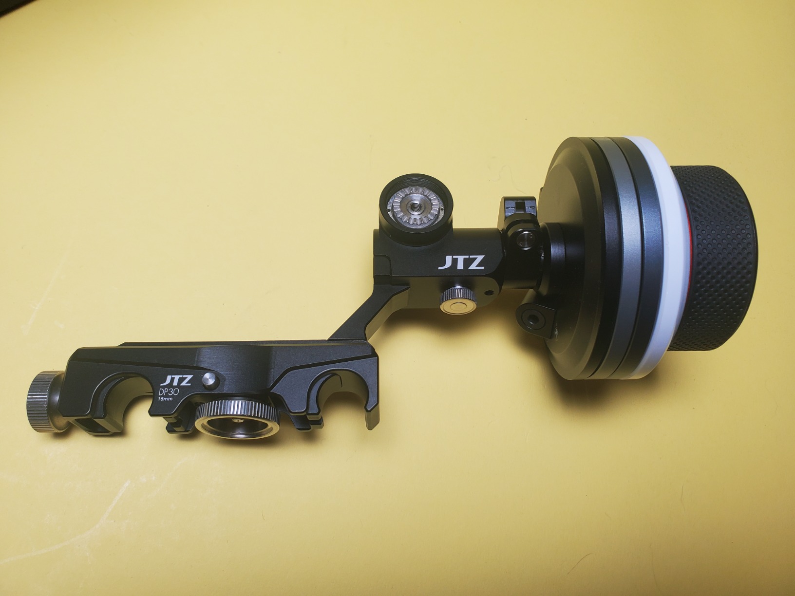 JTZ DP30 Cine Follow Focus Puller 15mm / 19mm Rail Sytem KIT for FS700 C300 C500 II III Blackmagic URSA Mini BMCC BMPCC 4K 6K A7 A7R A7S II III IV A9 ARRI Lens Video Cinema DSLR Cameras customer photo 1