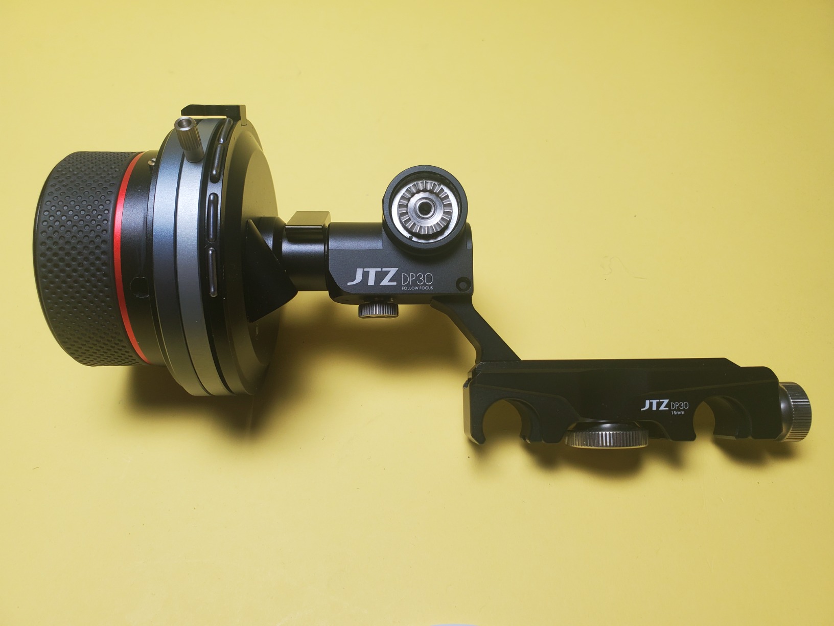 JTZ DP30 Cine Follow Focus Puller 15mm / 19mm Rail Sytem KIT for FS700 C300 C500 II III Blackmagic URSA Mini BMCC BMPCC 4K 6K A7 A7R A7S II III IV A9 ARRI Lens Video Cinema DSLR Cameras customer photo 2