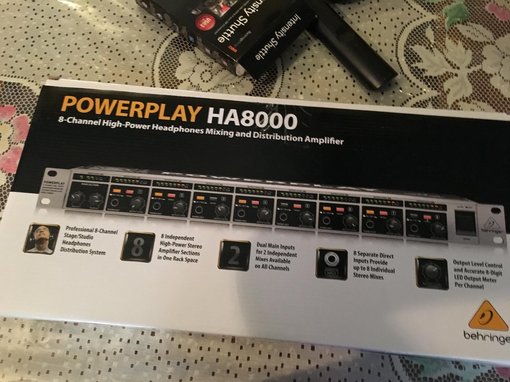 Behringer HA8000 V2 8-Channel High-Power Headphone Mixing and Distribution Amplifier | For Professional Stage and Studio Applications customer photo 2
