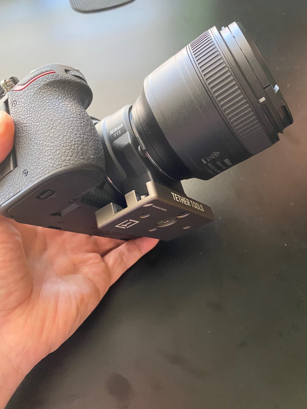 Tether Tools TetherBlock Arca Graphite - Cable Connection and Port Protector for Tethered Photography customer photo 1