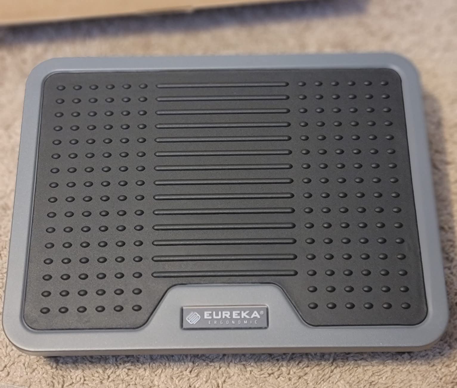 EUREKA ERGONOMIC Tilt Adjustable Footrest, Foot Rest for Under Desk at Work with Massage Surface, Office Foot Rest Under Desk with 20 Degree Tilt No Locking, Metal Frame customer photo 1
