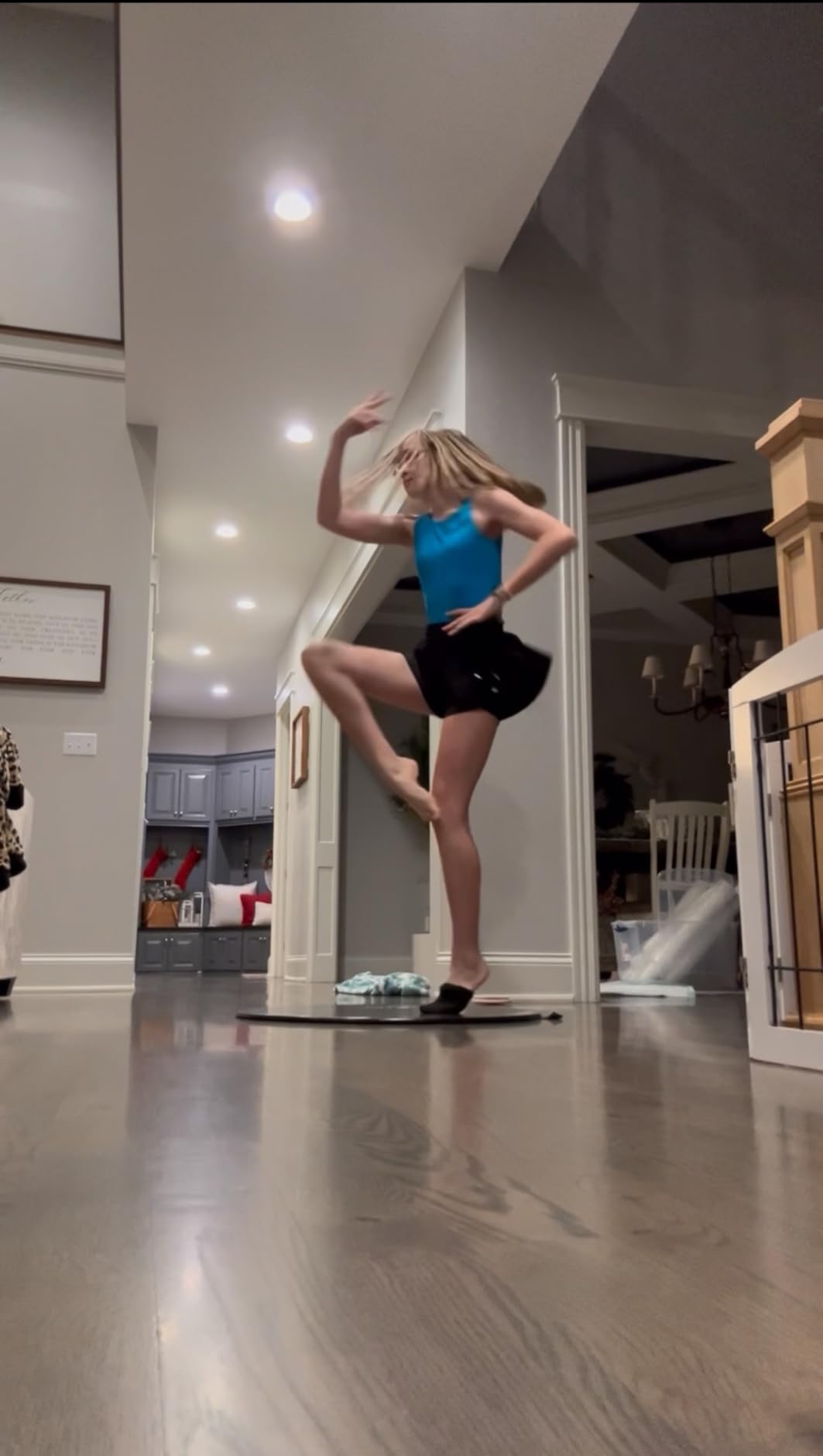Brand Portable Dance Floor,Marley Flooring Ballet Training Equipment,Turning Boards for Dancers & Figure Skating Practice Mat,Practice Pirouette,USA Made customer photo 2