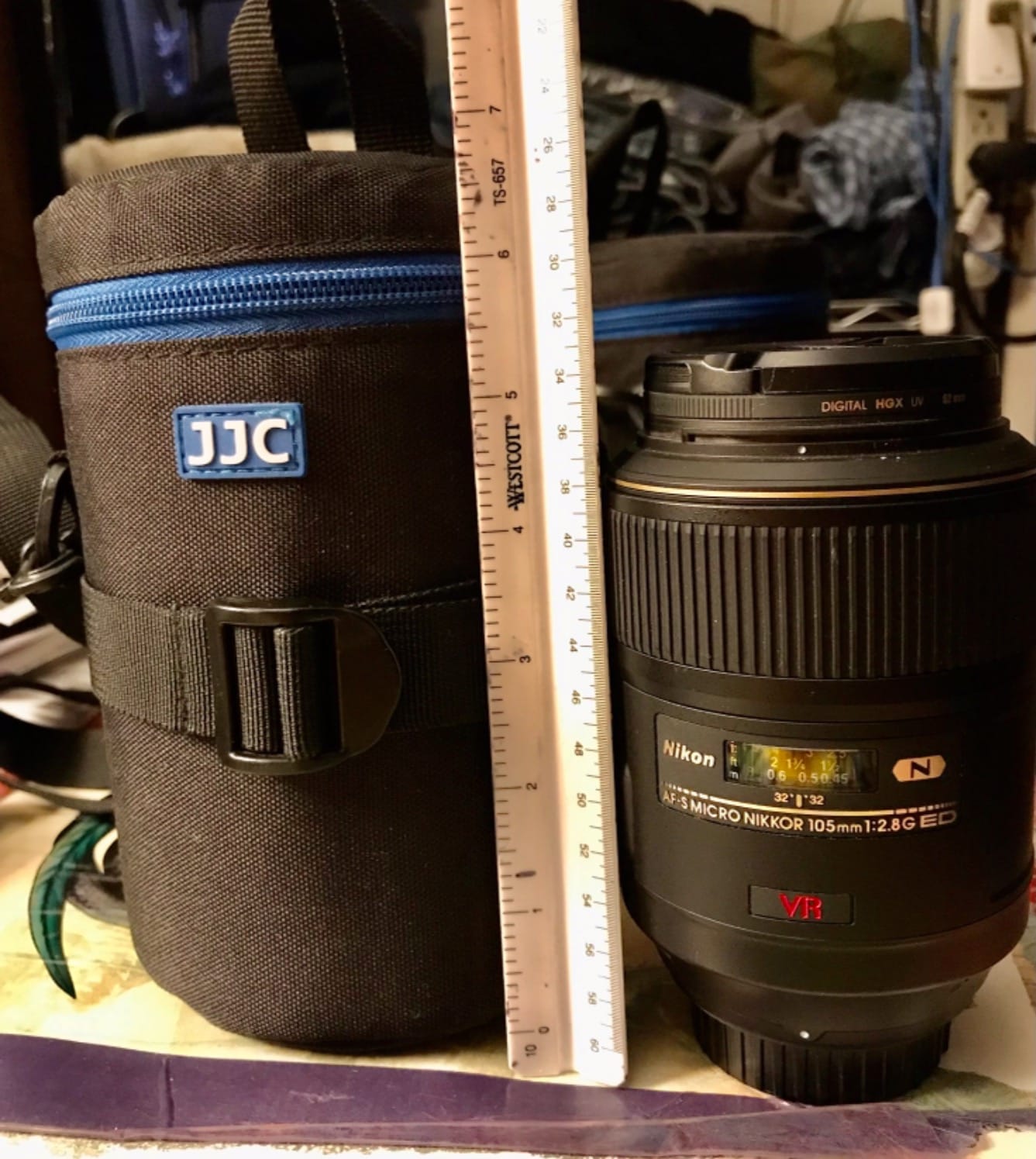 JJC Deluxe Lens Case Pouch Bag for Camera Lens Below 3.9