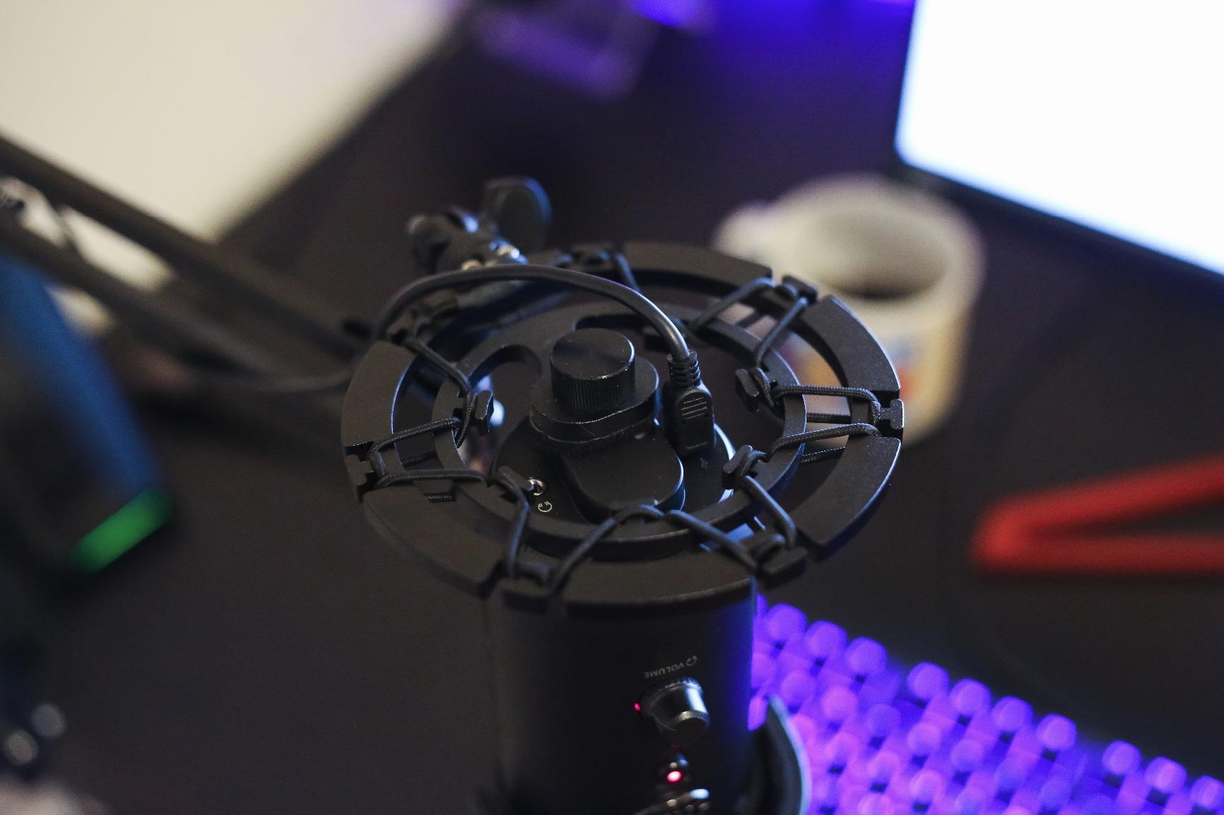 Pro Microphone Shock Mount - Mic Holder Compatible w/Blue Yeti, Snowball & Pro Microphones customer photo 1