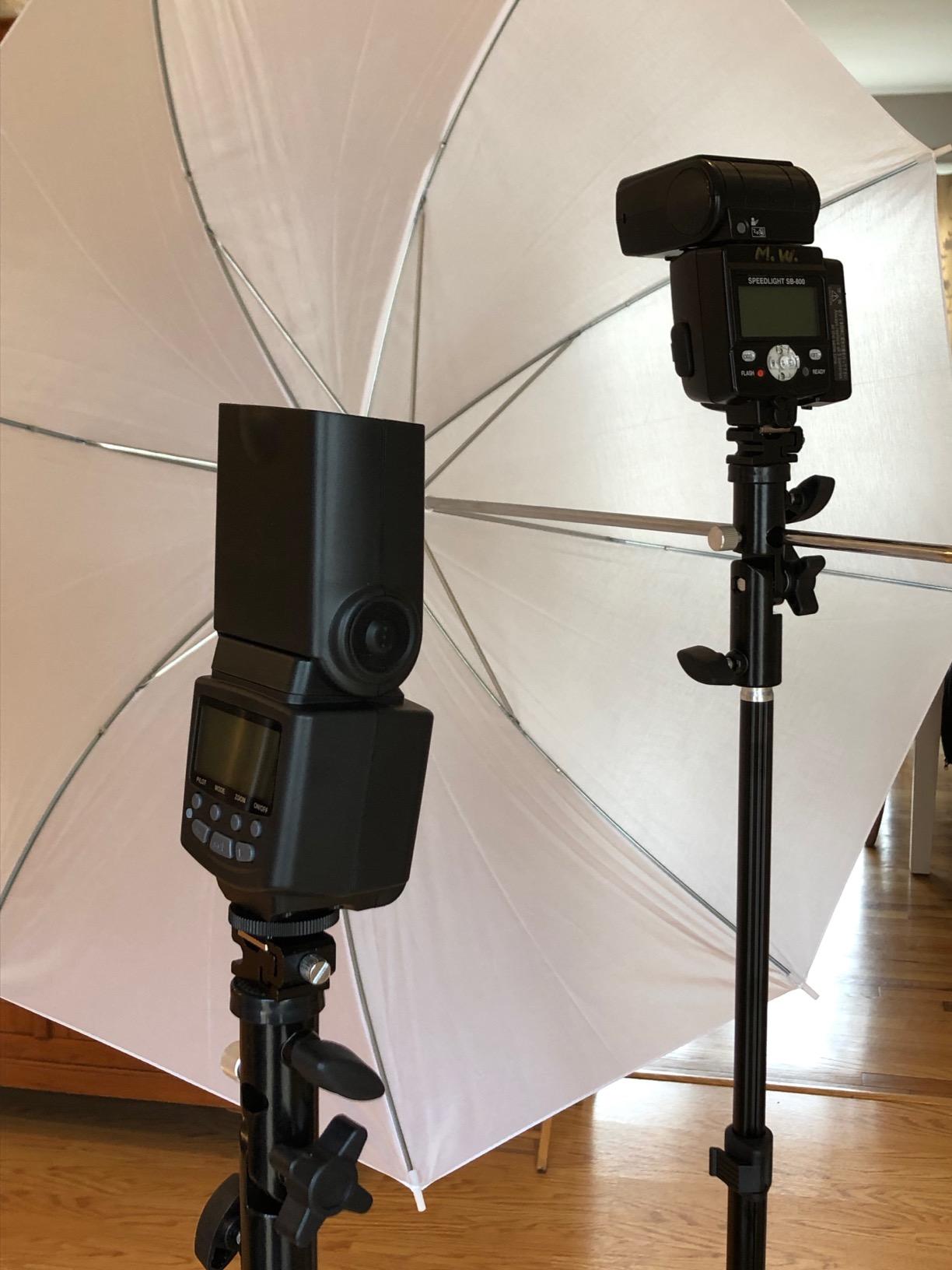EMART 33inch/84cm Black/Silver Photo Soft Umbrella for Photography 2Pack customer photo 2