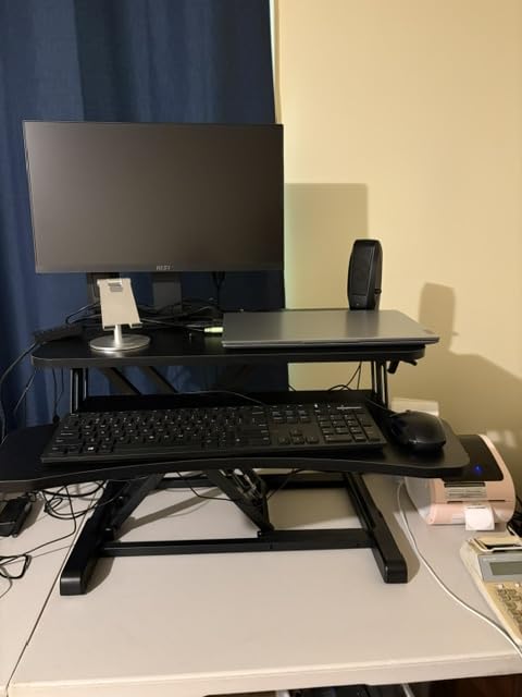 VIVO Black 32 in Standing Desk Converter, DESK-V000K customer photo 1