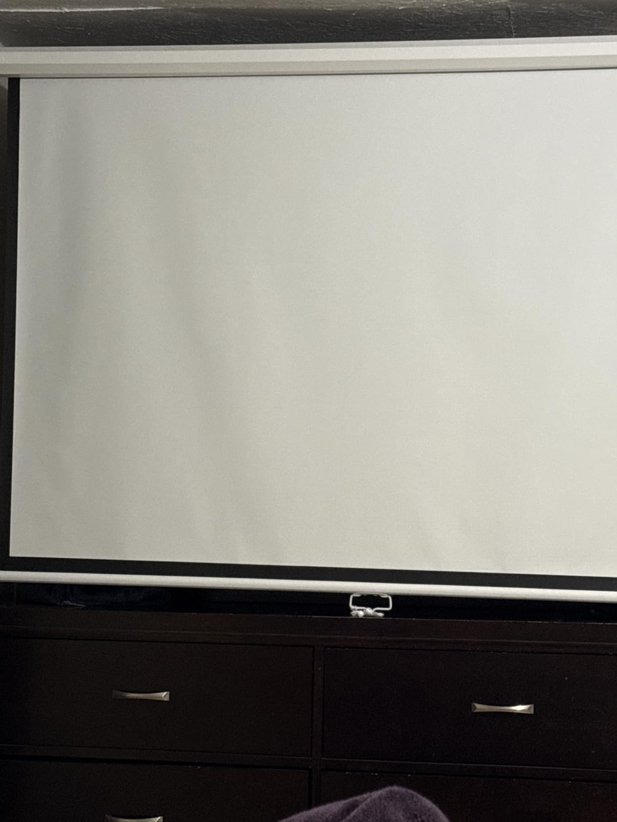 Projector Screen with Stand 100 inch 16:9 for Movies & Presentations customer photo 2