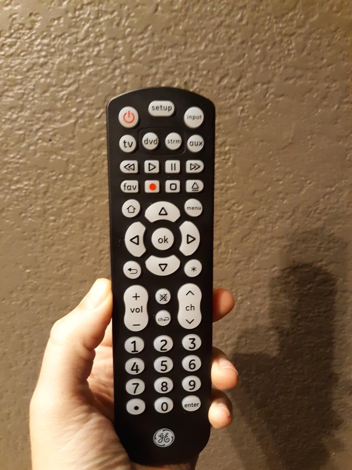 GE Backlit Buttons Universal Remote Control, Samsung TV Remote Control customer photo 2