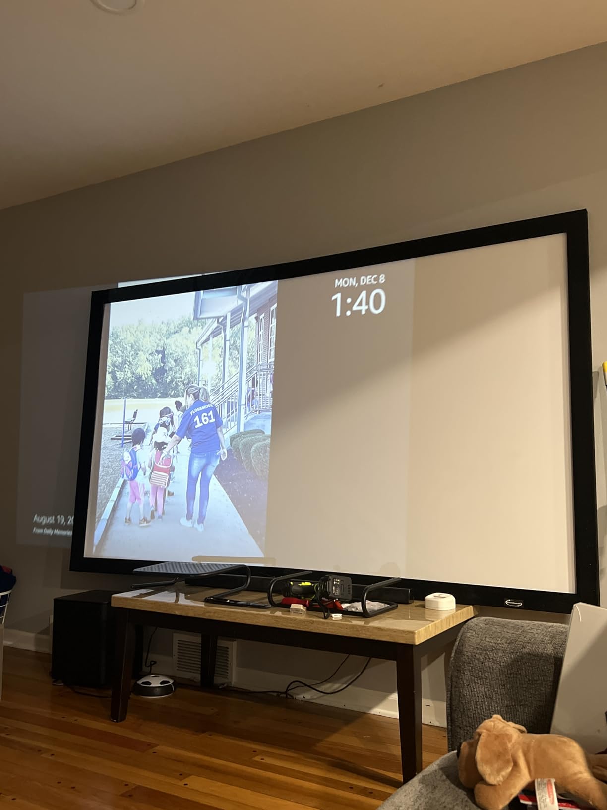 ShowMaven 100in /120in Fixed Frame Projector Screen, Diagonal 16:9, Active 3D 4K Ultra HD Projector Screen for Home Theater or Office (16:9, 120